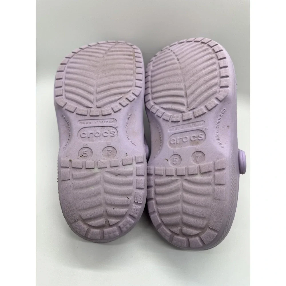 Crocs Classic Clogs Shoes Size Purple Slip On Round‎ Toe Casual Beach Summer 7